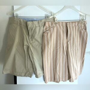 Bundle of 2 pairs of tan shorts
